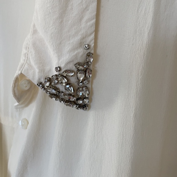 Paige white blouse size S - Picture 2 of 6